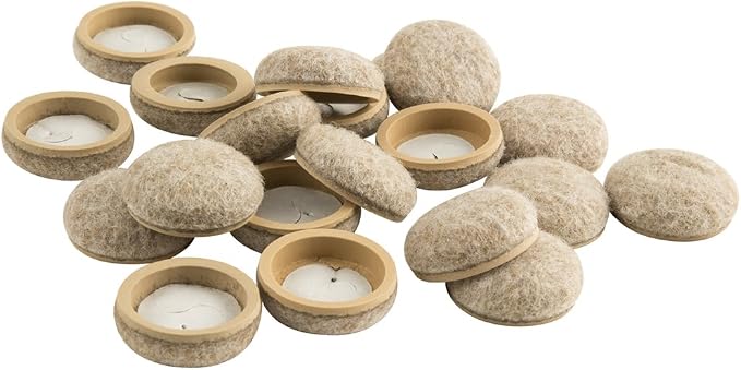 Super Sliders 4318595N Secure Grip Formed Felt Furniture Pads Protect Hard by SUPERSLIDERS