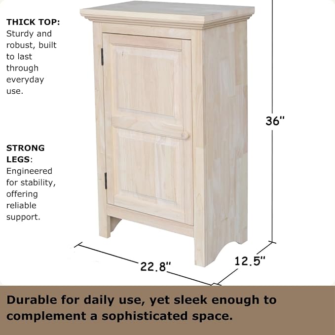 International Concepts Home Accents Unfinished 36" Single Jelly Cabinet - Image 2