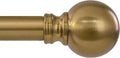 Warm Gold Curtain Rods for Windows 48 to 84 Inch 1" Diameter Adjustable Heavy by Unknown