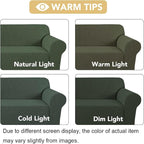 H.VERSAILTEX High Stretch Couch Cover 1-Piece Rich Jacquard Chair Covers - Image 3