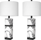 Scenekoy 27" Alabaster Table Lamps Set of 2 - Image 7
