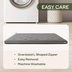 ZonLi Japanese Floor Futon Mattress Twin Size 75"x 39", 100% Cotton Cover 4'' - Image 8