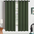 Yakamok Room Darkening Curtains 52x63 inch Length Greyish Green-Living Room | 2 by Yakamok