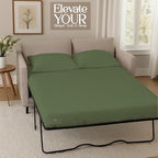 Sleeper Sofa Bed Sheet, 100% Cotton 400 Thread Count, 4 Piece Set, Deep Pocket - Image 5