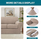 Turquoize 4 Piece Sofa Slipcover Sofa Covers - Image 4