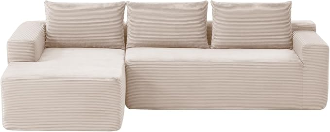 96" Cloud Sectional Couch, Modern Modular Sectional Sofa - Image 8