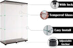 APRILSOUL Glass Display Cabinet 3-Shelf - Image 3