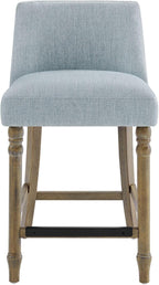Martha Stewart Delaney Upholstered Mid-Century Modern Counter Stool - Image 4