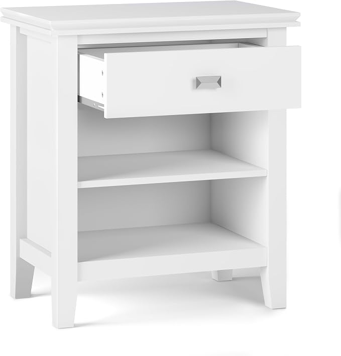SIMPLIHOME Artisan Solid Wood 24 inch Wide Transitional-Style Bedside - Image 2