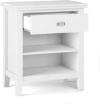 SIMPLIHOME Artisan Solid Wood 24 inch Wide Transitional-Style Bedside - Image 2