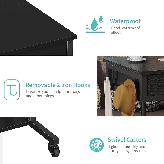 Small Portable Rolling Standing Desk - Image 9