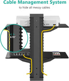 WALI Floating TV Shelf, 2 Tier Glass Projector Shelf - Image 6