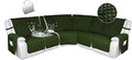 HDCAXKJ 100% Waterproof Reclining Sectional Couch Covers L Shape Recliner Sofa by HDCAXKJ