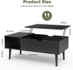 OLIXIS Wood Lift Top Coffee Table - Image 3