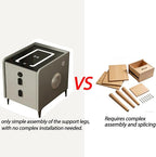Smart Nightstand with 2 Drawers, with Fingerprint Lock Drawer, Nightstand with - Image 9