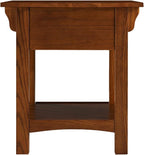 Leick Home Mission End Table, Solid Wood, 1 Storage Drawer, Additional Secret - Image 5