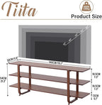 Tiita Wooden TV Stand for 65 Inch TV, Modern Media Console Table - Image 3