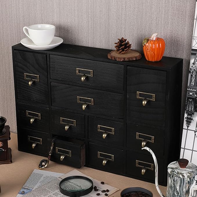 12 Drawers Apothecary Cabinet - Image 4