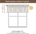 Chyhomenyc Sheer Valances for Windows, Light Filtering Small Window Curtains - Image 3