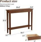 AQIMUELE Wood Console Table - Image 2