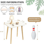 FORAOFUR Small Side Table, Modern Wood Mini Coffee Table, Easy Assembly Compact - Image 3