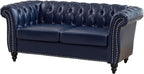 LEVNARY Chesterfield Loveseat, 2 Seater Tufted Couch - Image 8