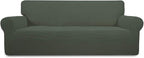 Easy-Going Stretch Oversized Sofa Couch Slipcover Washable Olive Green | by Easy-Going