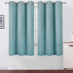 Stone Blue Thermal Blackout Curtains/38 x 63 Inch/Set of 2 Panels Room by Lemomo