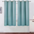 Blackout Curtains 42 x 63 inch/Stone Blue Curtains Set of 2 Panels/Thermal by Lemomo