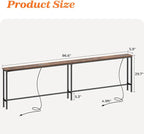 SUPERJARE 86.6 Inch Sofa Table - Image 3