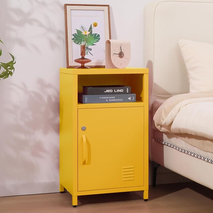 ALBAD Compact Metal Nightstand - Image 2