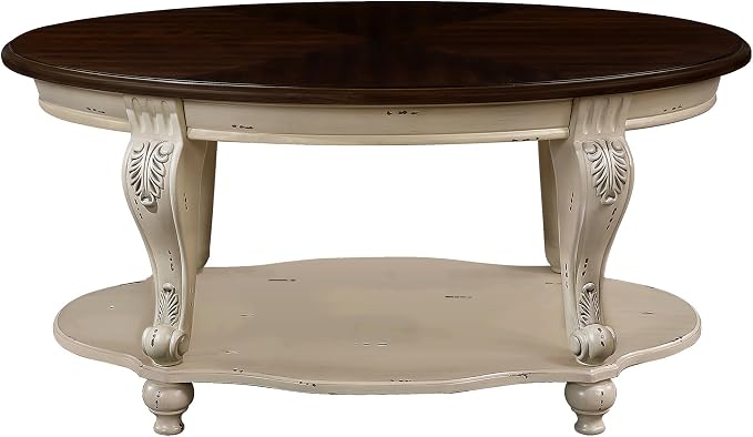 3-Piece Traditional Solid Wood Table Set, Vintage Table Set of 3 Includes 1 - Image 9
