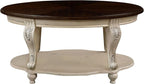 3-Piece Traditional Solid Wood Table Set, Vintage Table Set of 3 Includes 1 - Image 9