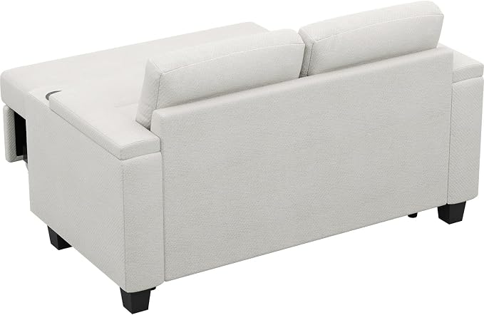 Belffin Chenille Sectional Sleeper Sofa - Image 9