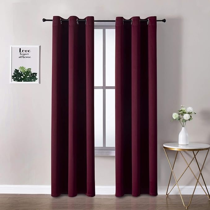 ChrisDowa Blackout Curtains for Bedroom and Living Room 84 Inches Long | 2 by ChrisDowa