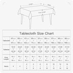 BALCONY & FALCON Rectangle Tablecloth Washable Wrinkle Resistant and Water - Image 7