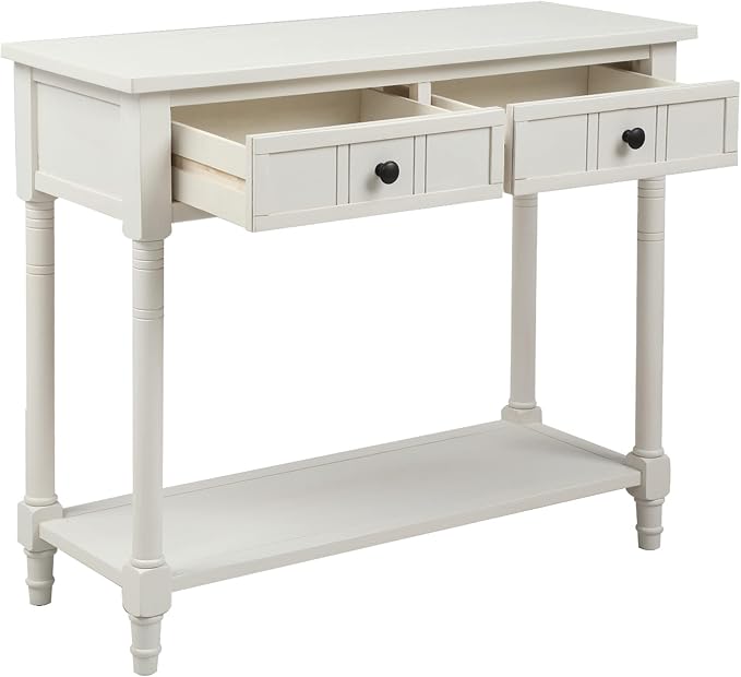 Merax Wood Sofa Table Console Table, Entryway Table Traditional Design - Image 5