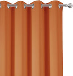 Blackout Curtains 52 x 95 inch/Orange Curtains Set of 2 Panels/Thermal - Image 6