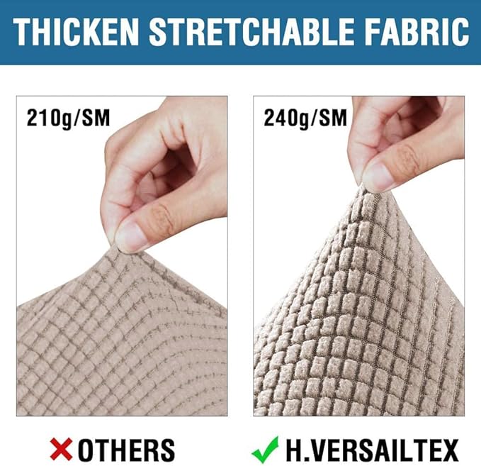 H.VERSAILTEX 4 Piece Stretch Sofa Covers - Image 5