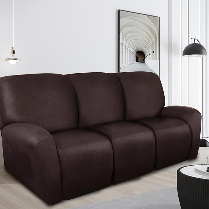 ANARACHON Recliner Couch Cover Leather Look Recliner Sofa Covers - Image 2