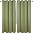 Sage Green Thermal Blackout Curtains/52 x 72 Inch/Set of 2 Panels Room - Image 2