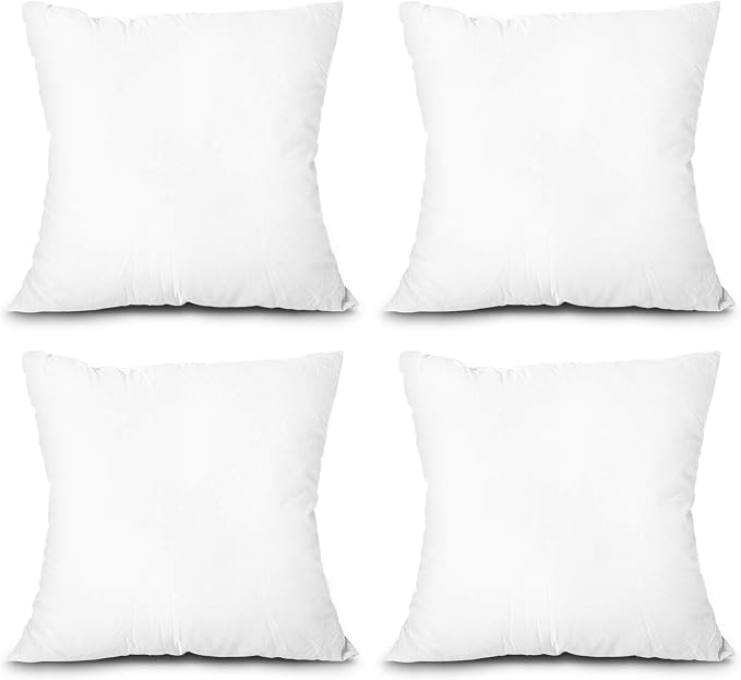 Edow Throw Pillow Insert, Lightweight Soft Polyester Down Alternative by EDOW