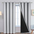 Yakamok Light Grey 100% Blackout Curtains 90 Inches Long 52" Wide 2 Panel | by Yakamok