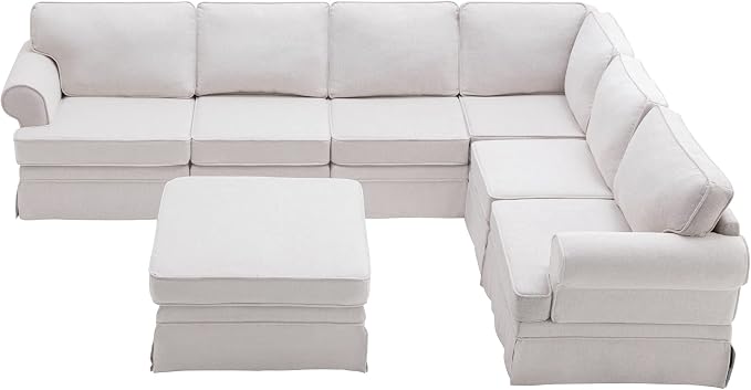 109.4" Fabric Upholstered Modular Sofa Collection, Modular Customizable - Image 5