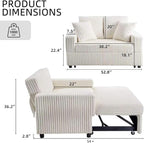 3 in 1 Convertible Sofa Bed，52.8" Pull Out Couch - Image 2