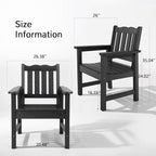 Stoog Weatherproof Outdoor Bench & Outdoor Chairs Set, Patio Furniture Set - Image 6
