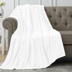 Utopia Bedding Ultra Soft Fleece Bed Blanket Throw Size White | Microfiber by UTOPIABEDDING