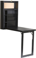 SEI Furniture - Minford Fold-out Convertible Desk - Black - Transitional Design by SEIFurniture