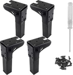 4Pcs Folding Table Furniture Legs 5.5 Inch, Heavy Duty Metal Hairpin Table Legs by LifCratms