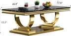 Henf 47" Marble Coffee Table - Image 2